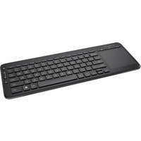 Microsoft All-in-One cordless Media Keyboard Funk Tastatur Deutsch, QWERTZ, Windows® Schwarz Integr