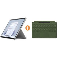 Surface Pro 9 Evo Platin 13″ 2in1 i5 8GB/256GB Win11 QEZ-00004 KB Waldgrün Pen 2