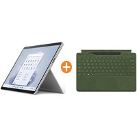 Surface Pro 9 Evo Platin 13″ 2in1 i7 16GB/512GB Win11 QIX-00004 KB Waldgrün Pen2