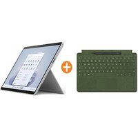 Surface Pro 9 Evo Platin 13″ 2in1 i5 8GB/256GB Win11 QEZ-00004 KB Waldgrün Pen 2