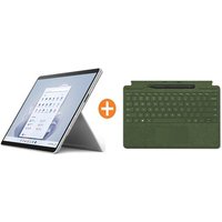 Surface Pro 9 Evo Platin 13″ 2in1 i5 16GB/256GB Win11 QI9-00004 KB Waldgrün Pen2