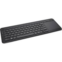 Microsoft ® All-In-One Media Keyboard Tastatur (Integriertes Touchpad, Spritzwassergeschützt)