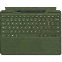 Microsoft Surface Pro Signature Keyboard – Tastatur – mit Touchpad, Beschleunigungsmesser, Surface Slim Pen 2 Ablage- und Ladeschale – QWERTZ – Deutsch – Wald – mit Slim Pen 2 – für Surface Pro 8, Pro 9, Pro X (8X6-00125)