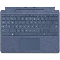 Microsoft Surface Pro Signature Keyboard – Tastatur – mit Touchpad, Beschleunigungsmesser, Surface Slim Pen 2 Ablage- und Ladeschale – QWERTZ – Deutsch – Saphir – mit Slim Pen 2 – für Surface Pro 8 for Business, Pro X for Business (8X8-00099)