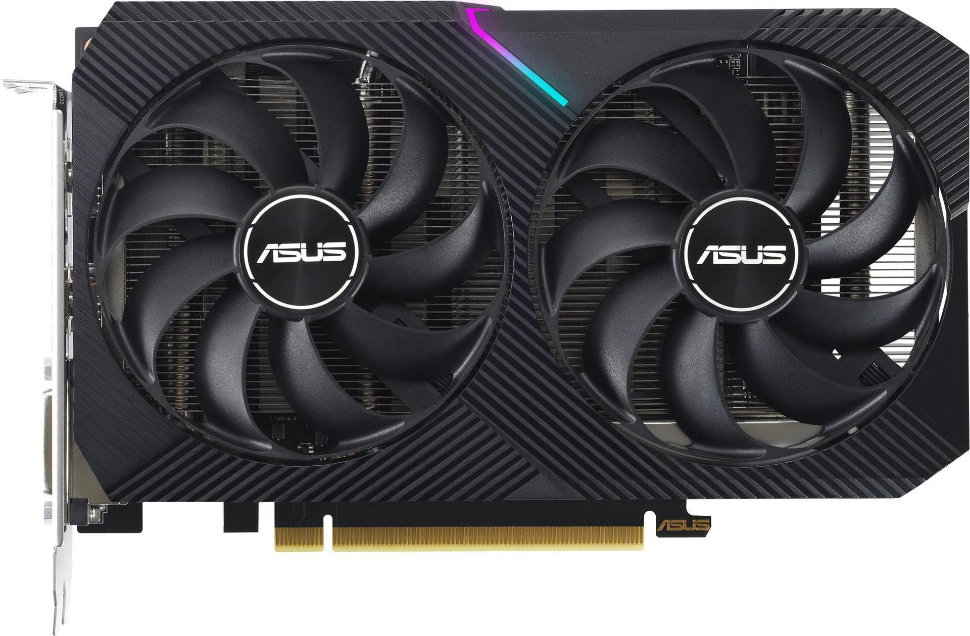 ASUS Dual GeForce RTX 3050 V2 – OC Edition – Grafikkarten – GF RTX 3050 – 8GB GDDR6 – PCIe 4,0 – DVI, HDMI, DisplayPort (90YV0GH6-M0NA00)