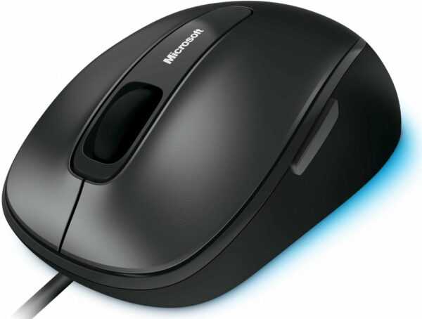 und dank gummierter Gehäuseflanken bieten die Comfort Mouse 4500 eine überaus angenehme Haptik.