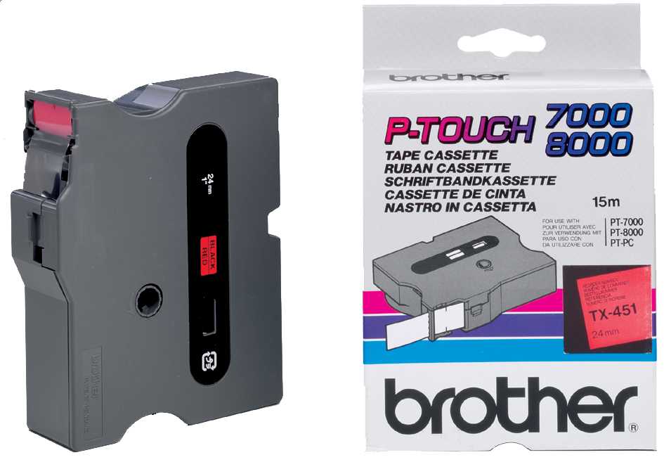 brother TX-Tape TX-211 Schriftbandkassette, Bandbreite: 6 mm