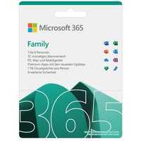 Microsoft Office 365 Family 2021, 1-Jahres-Software-Lizenz, Key Card