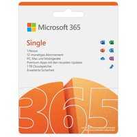 Microsoft Office 365 Single 2021, 1-Jahres-Software-Lizenz, Key Card