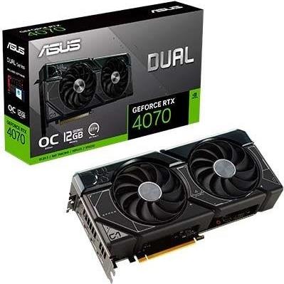 Kurzinfo: ASUS Dual GeForce RTX 4070 - OC Edition - Grafikkarten - GeForce RTX 4070 - 12 GB GDDR6X - PCIe 4.0 - HDMI