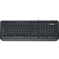 MicrosoftTastaturWired Keyboard 600 schwarz5 SondertastenMedia HotkeysKompatibel mit Windows 10SpritzwasserschutzUSB-Anschluss