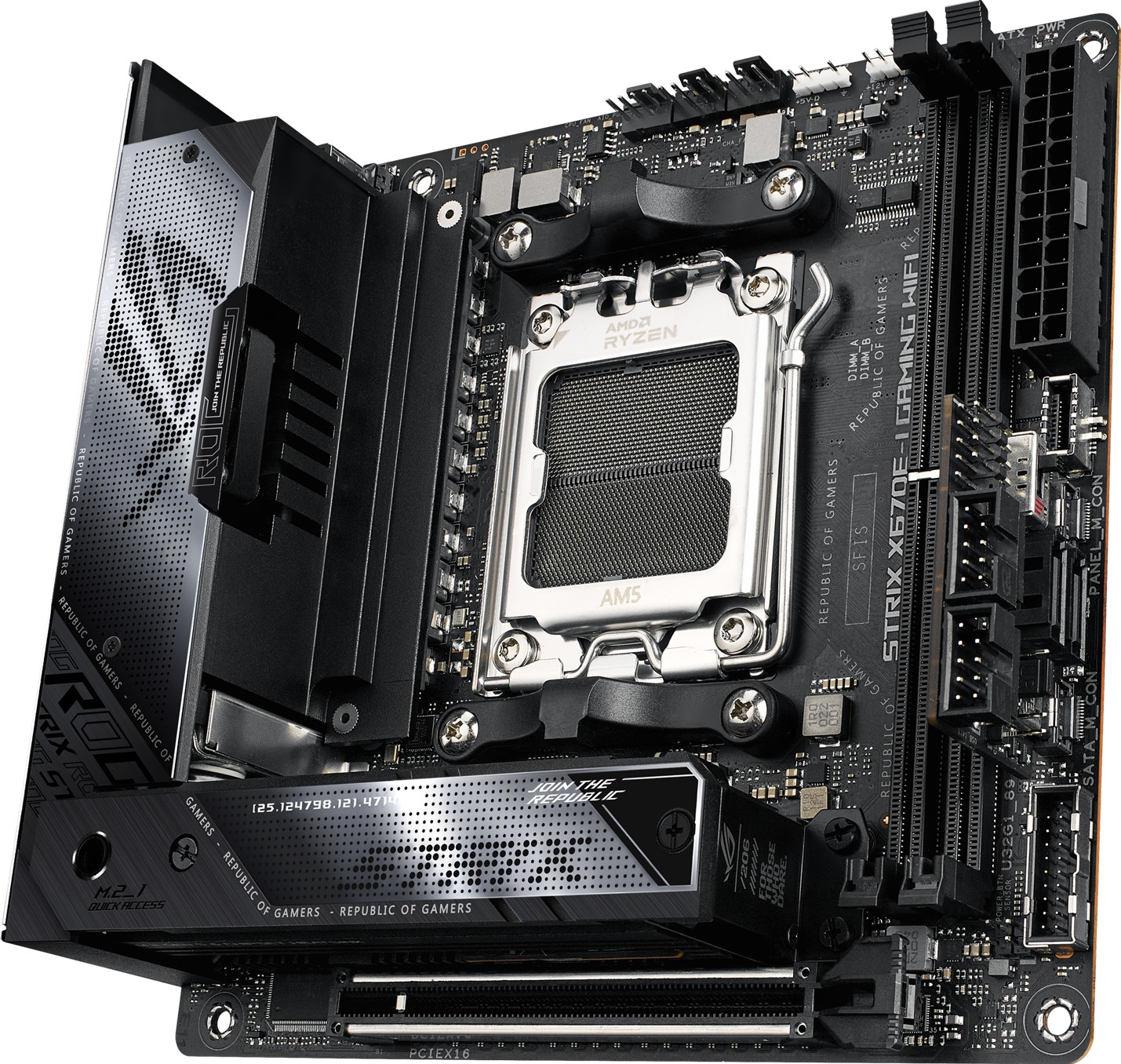 Asus ROG Strix X670E-I Gaming WiFi – Motherboard – Mini-ITX – Socket AM5 – AMD X670 (90MB1B70-M0EAY0)