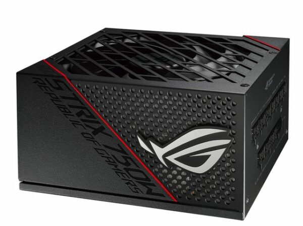 ASUS ROG Strix 750G   ROG-Kühlkörper decken wichtige Komponenten ab. Niedrigere Temperaturen resultieren in einer längeren Lebensdauer und geringerer Geräuschentwicklung. Das Axial-Tech-Lüfterdesign bietet eine kleinere Lüfternabe