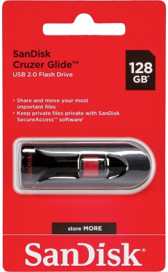 SanDisk Cruzer Glide USB Flash-LaufwerkDas Cruzer Glide USB Flash-Laufwerk ist eine einfache und sichere Option