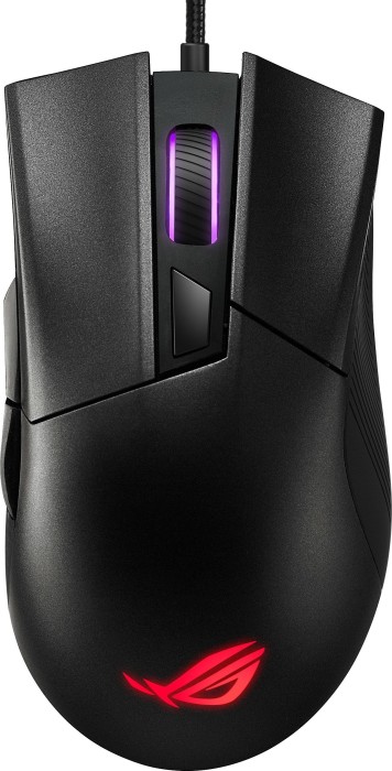 ASUS ROG Gladius II Core – Maus – Für Rechtshänder – optisch – kabelgebunden – USB – Schwarz (90MP01D0-B0UA00)