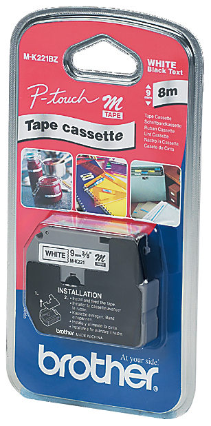 brother M-Tape M-K231S Schriftbandkassette, Bandbreite: 12mm