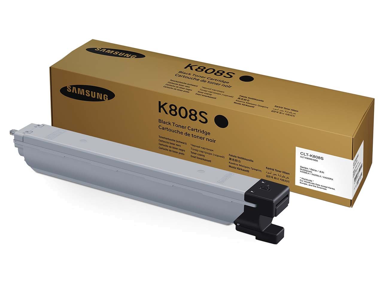 Der originale Samsung Toner CLT-K808S überzeugt mit hoher Reichweite und erstklassiger Markenqualität. Er ist passend für Samsung MultiXpress X4250 und reicht bei 5 % Schwärzung für bis zu 23.000 Ausdrucke aus. Farbe schwarz.