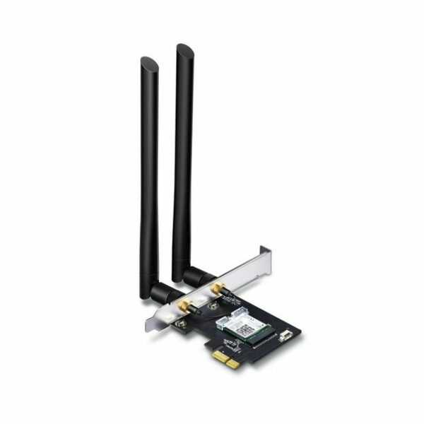 Aktualisieren Sie Ihren Desktop mit superschnellem WLAN und Bluetooth   AC1200 WLAN Bluetooth 4.2 PCIe-Adapter | Archer T5E   Dualband-WLAN für schnellere Verbindungen   Archer T5E ist ein 802.11ac-Dualband-WLAN-PCI-Express-Adapter mit Geschwindigkeiten von bis zu 1167 Mbit/s (867 Mbit/s im 5-GHz-Band und 300 Mbit/s im 2