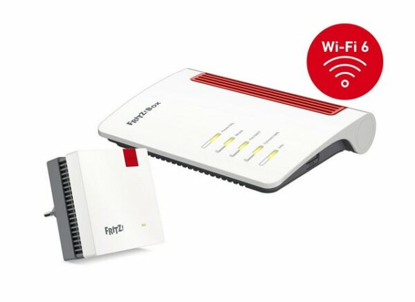 Mit der FRITZ!Box 7530 AX und dem FRITZ!Repeater 1200 AX schaffen Sie Ihr optimales Heimnetzwerk. Die FRITZ!Box 7530 AX mit innovativem Wi-Fi 6 (WLAN AX) bringt schnelles und stabiles WLAN ins Heimnetz. Der neue WLAN-Standard Wi-Fi 6 (WLAN AX) ist deutlich schneller