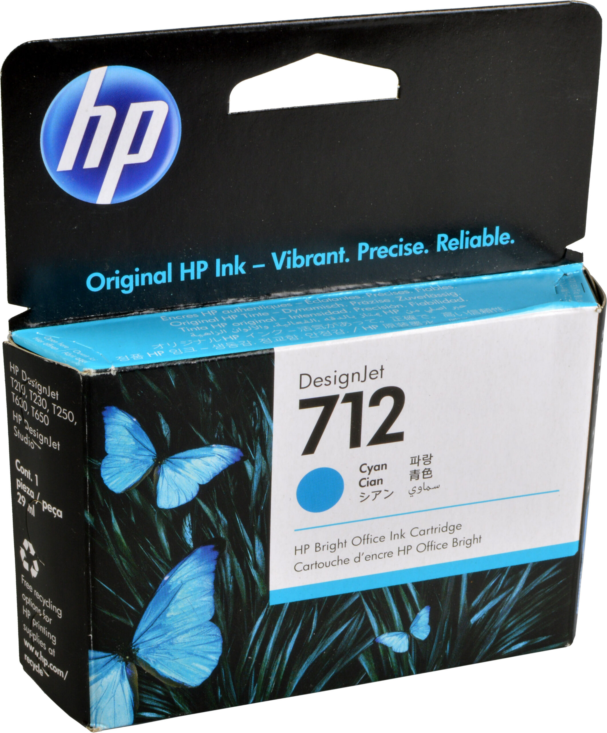 HP Tinte 3ED67A  712  cyan