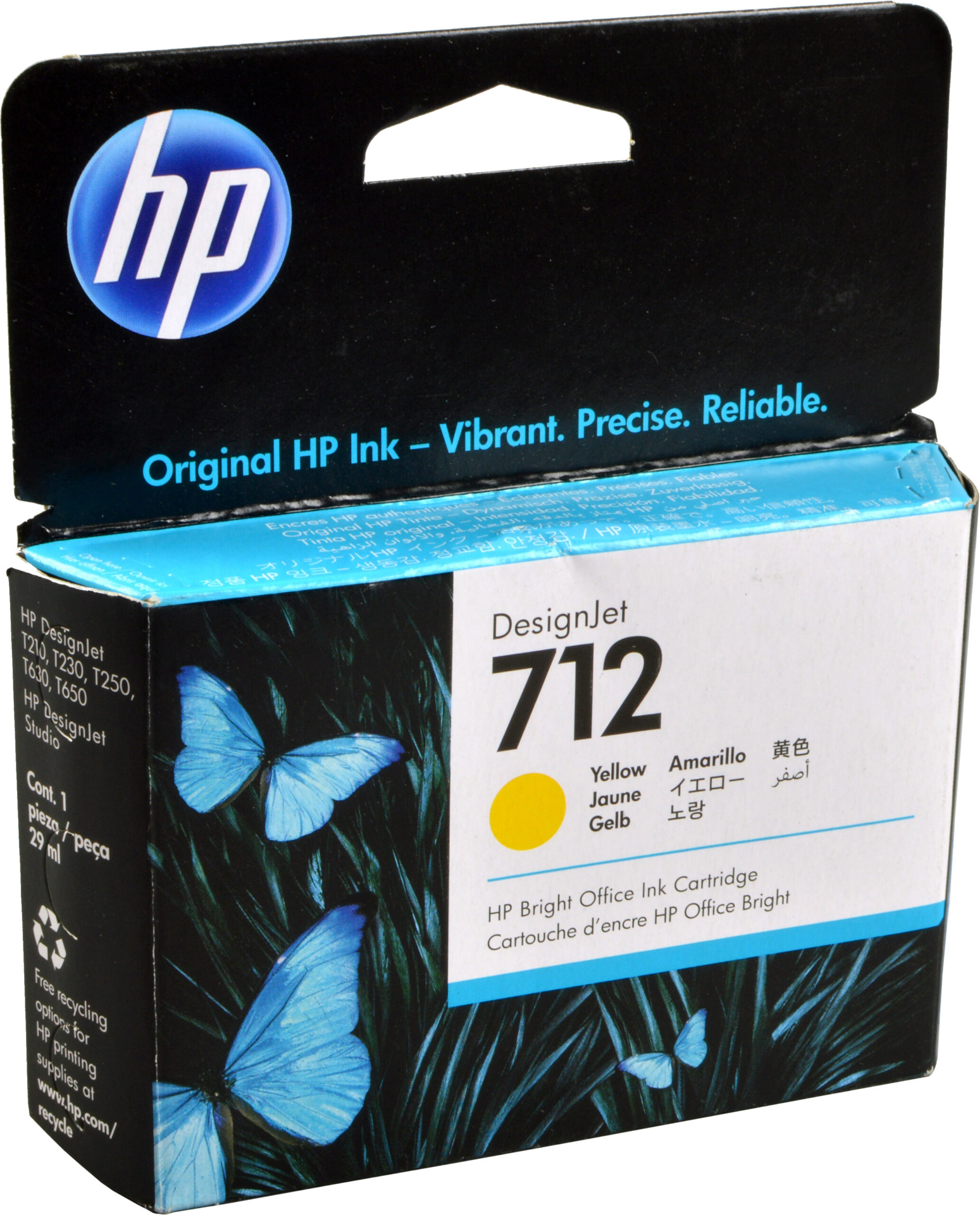 HP Tinte 3ED69A  712  yellow