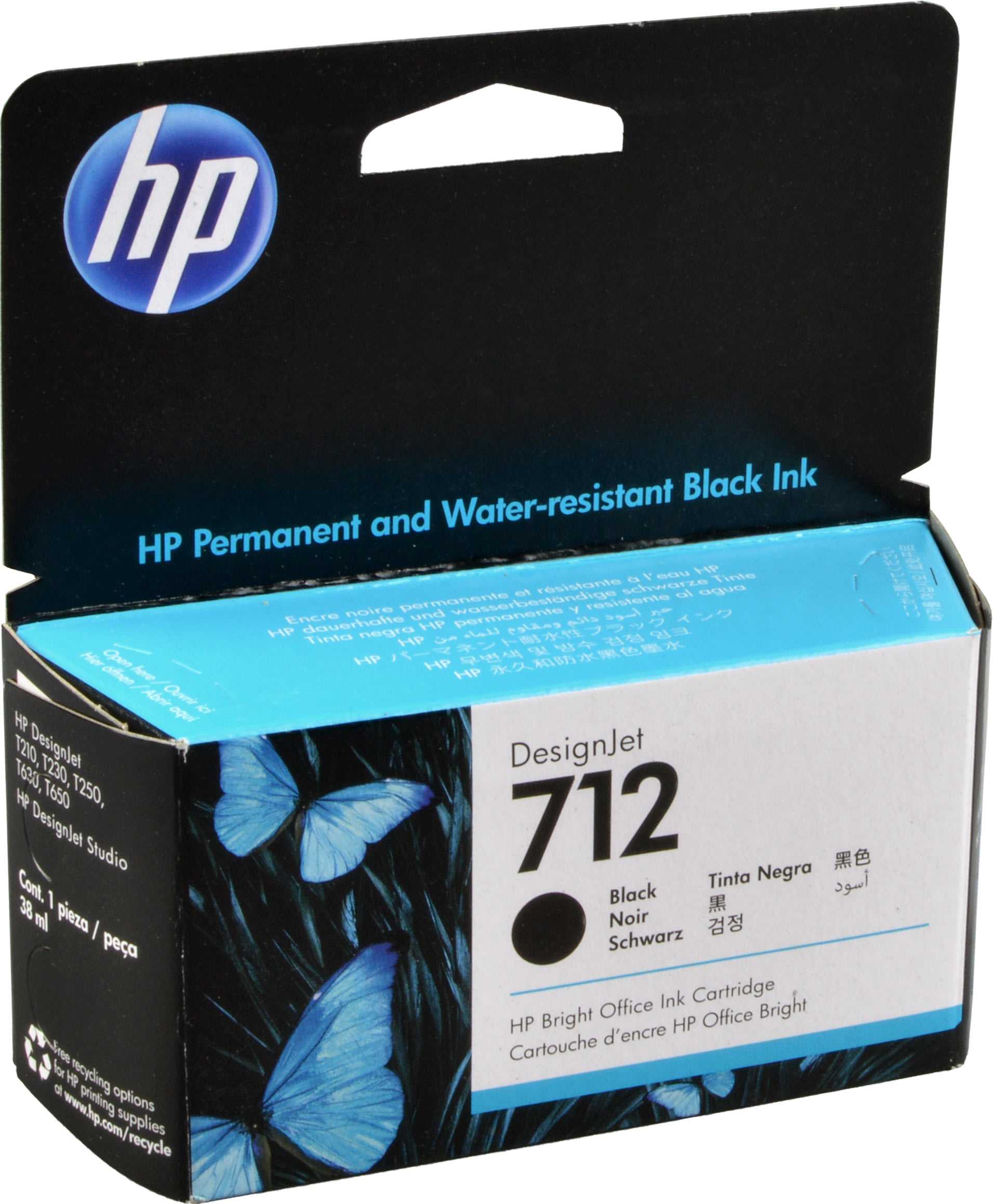 HP Tinte 3ED70A  712  schwarz