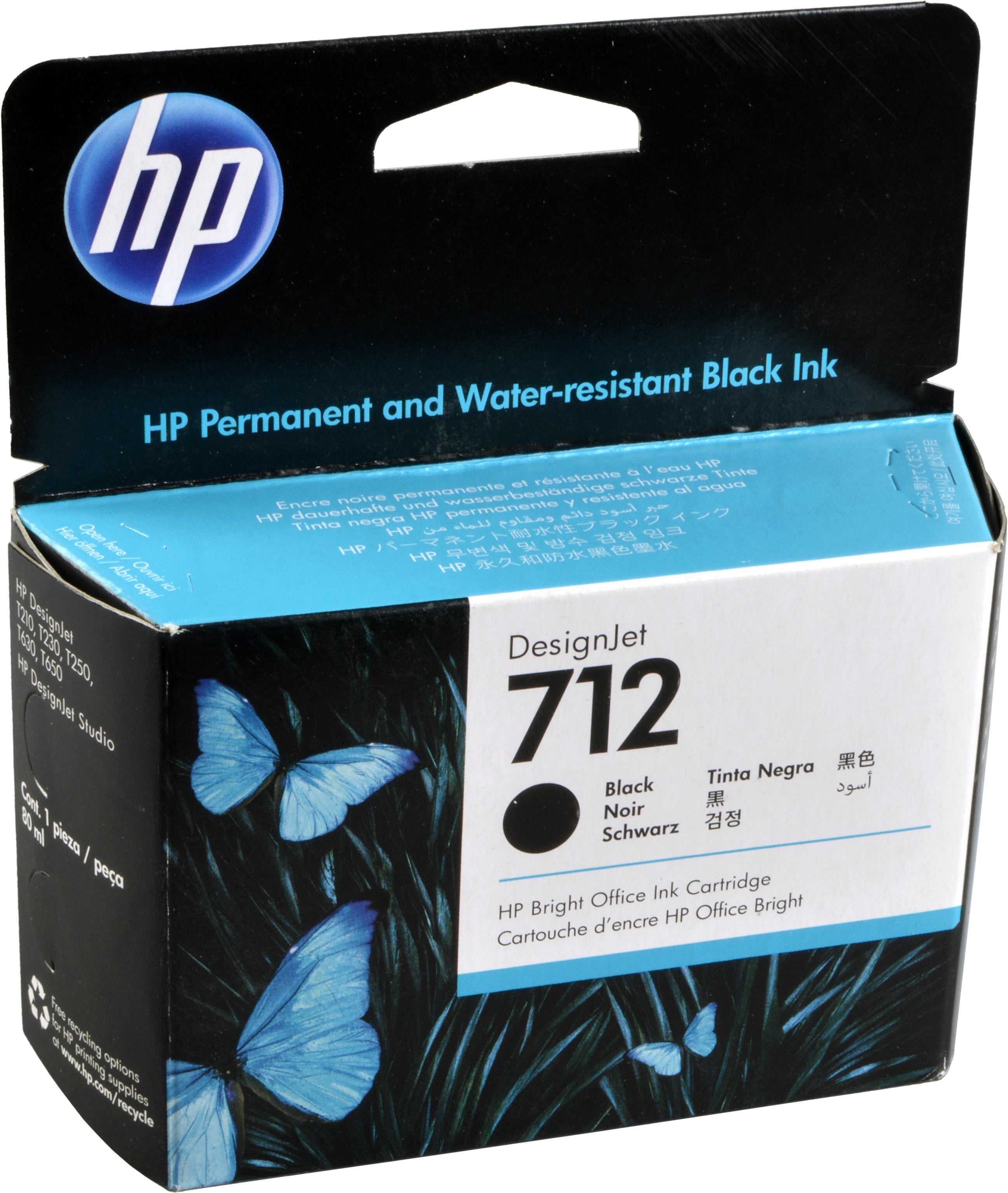 HP Tinte 3ED71A  712  schwarz