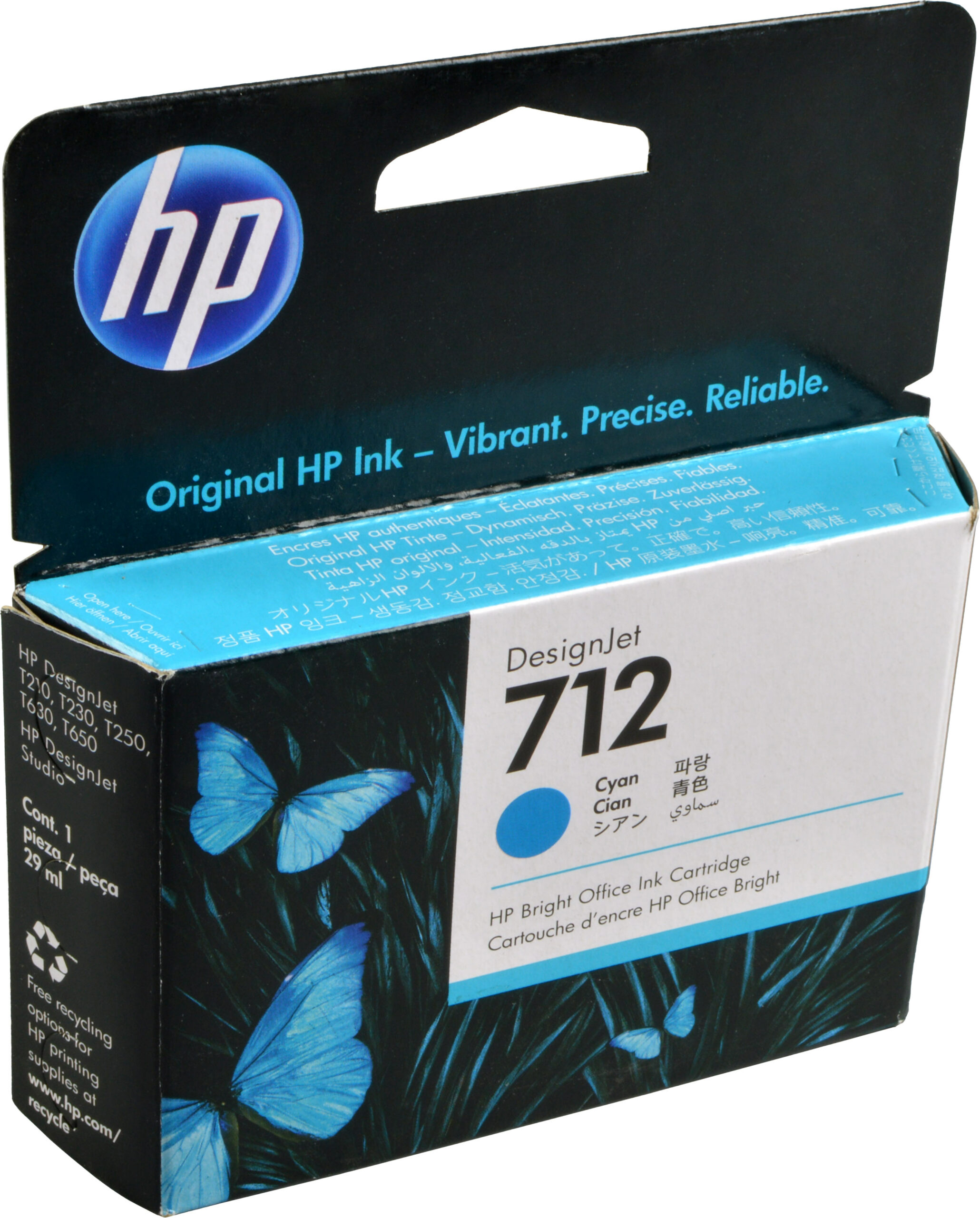 3 HP Tinten 3ED77A  712  cyan