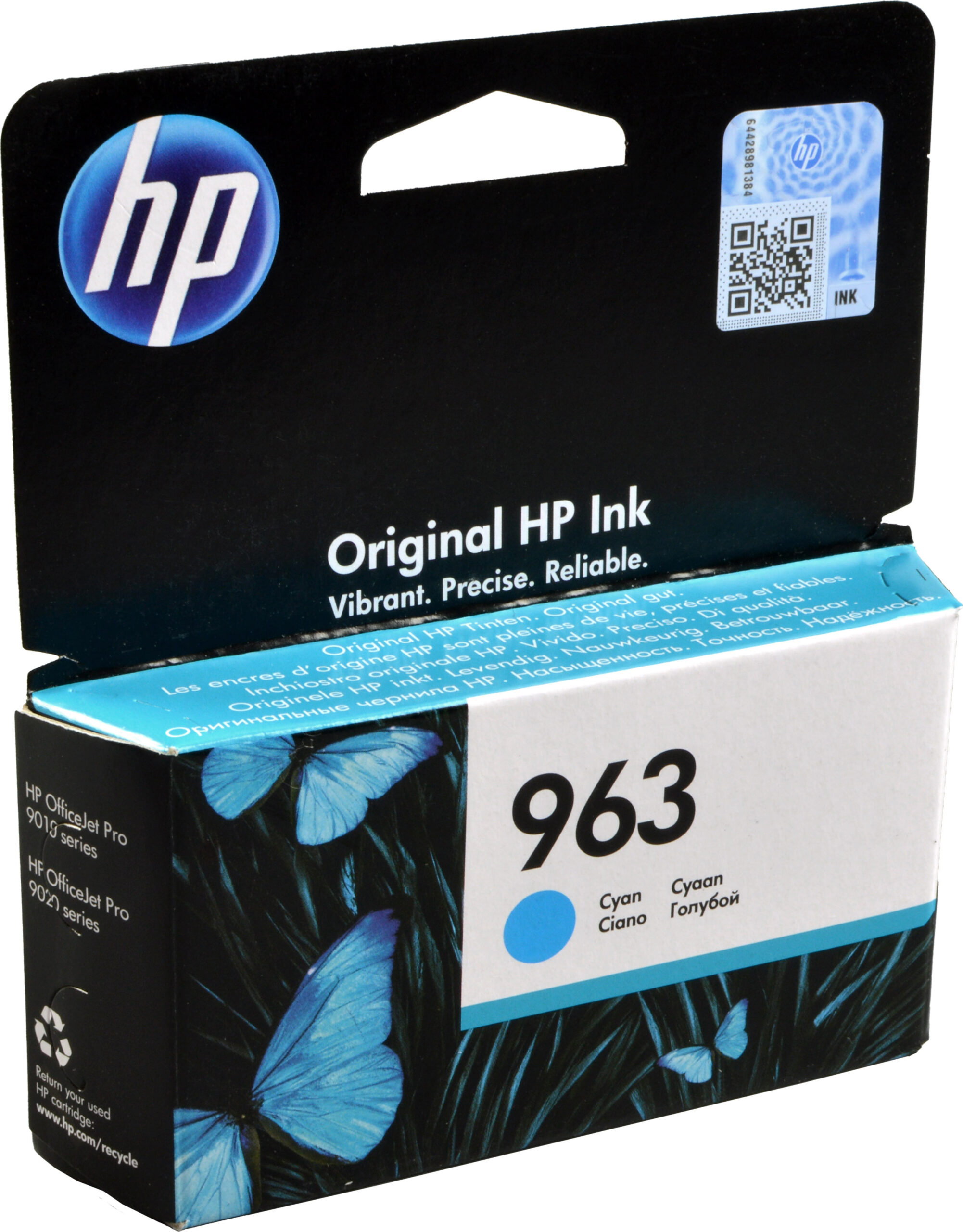 HP Tinte 3JA23AE  963  cyan