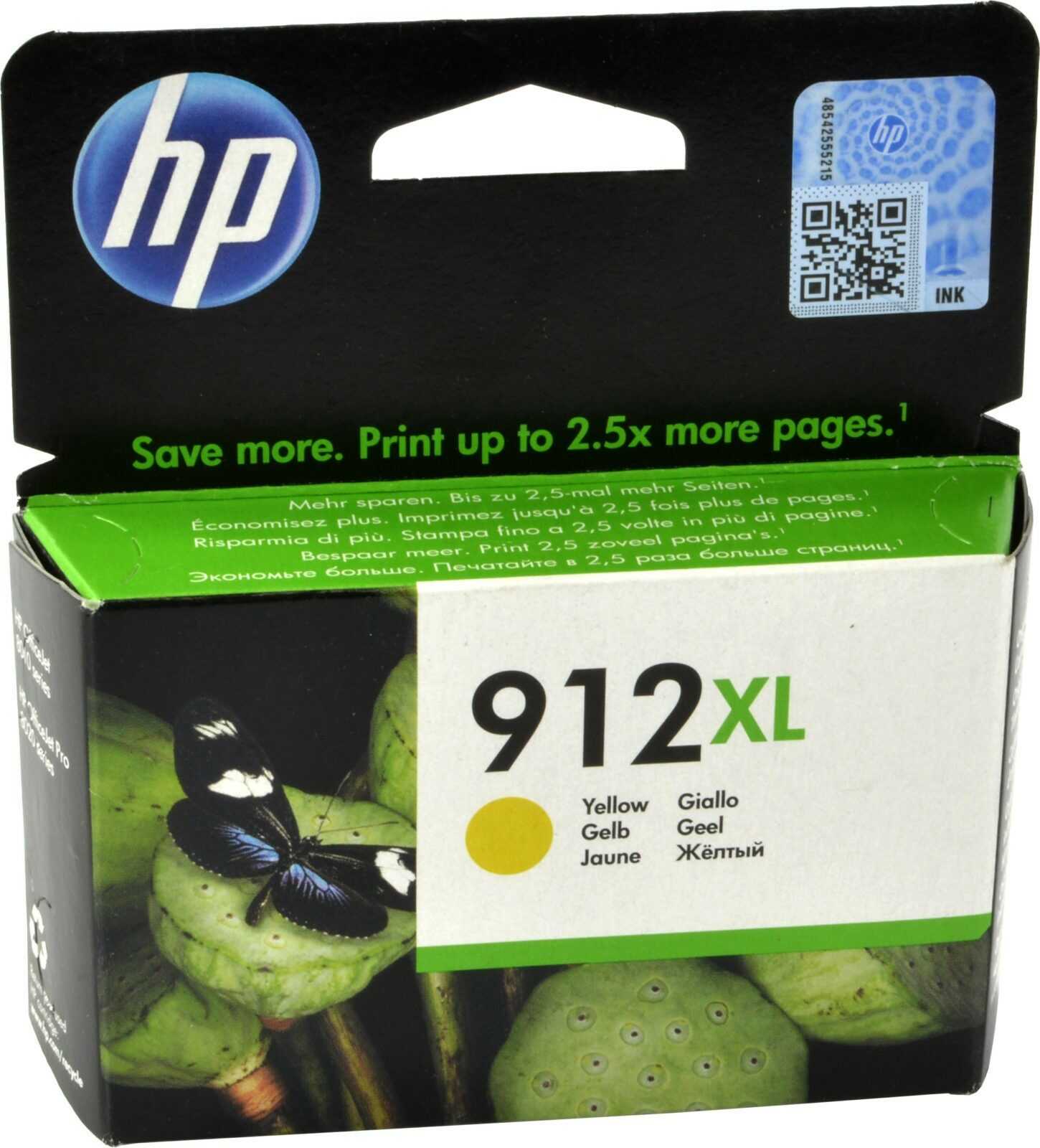 HP Tinte 3YL83AE  912XL  yellow