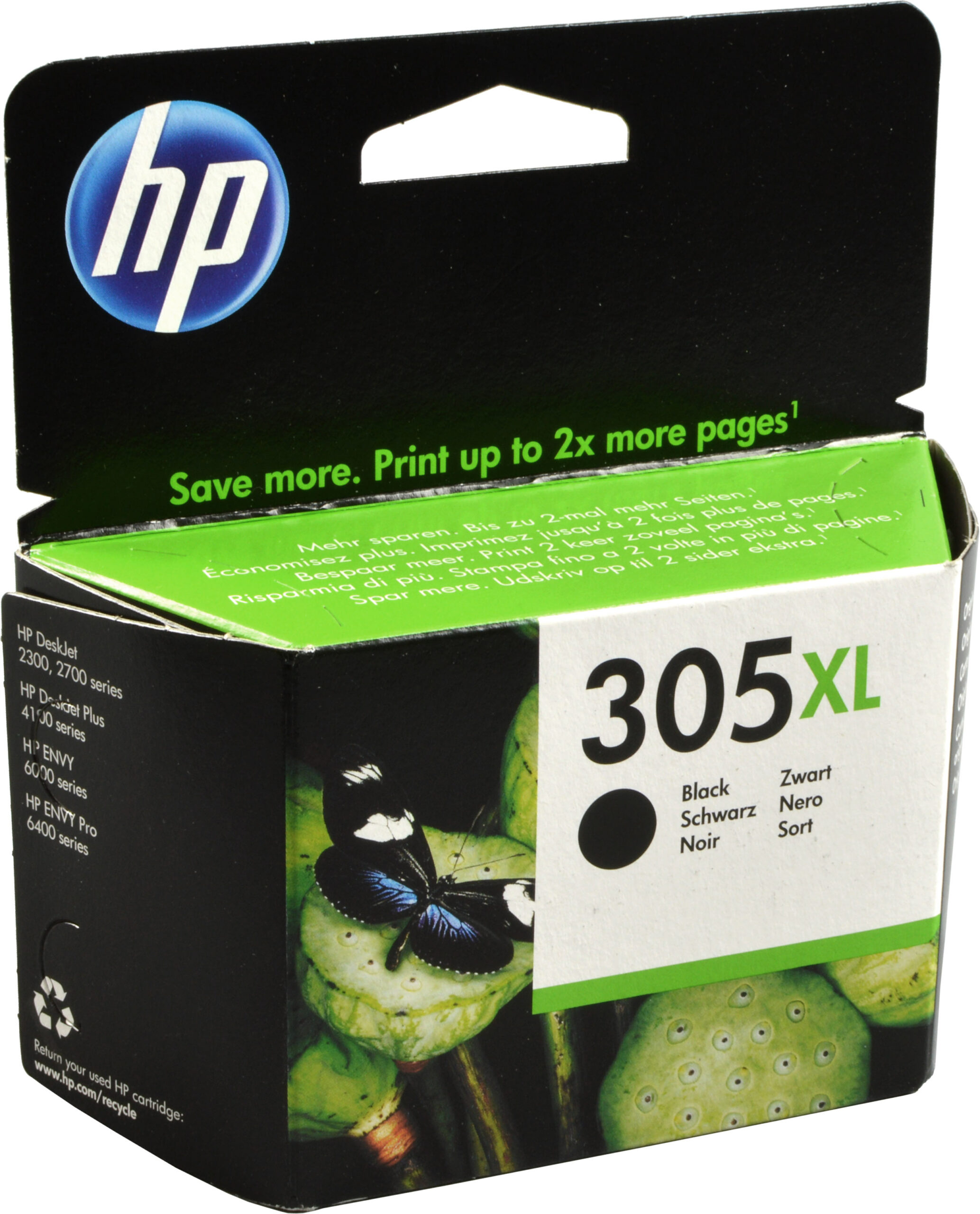 HP Tinte 3YM62AE  305XL  schwarz