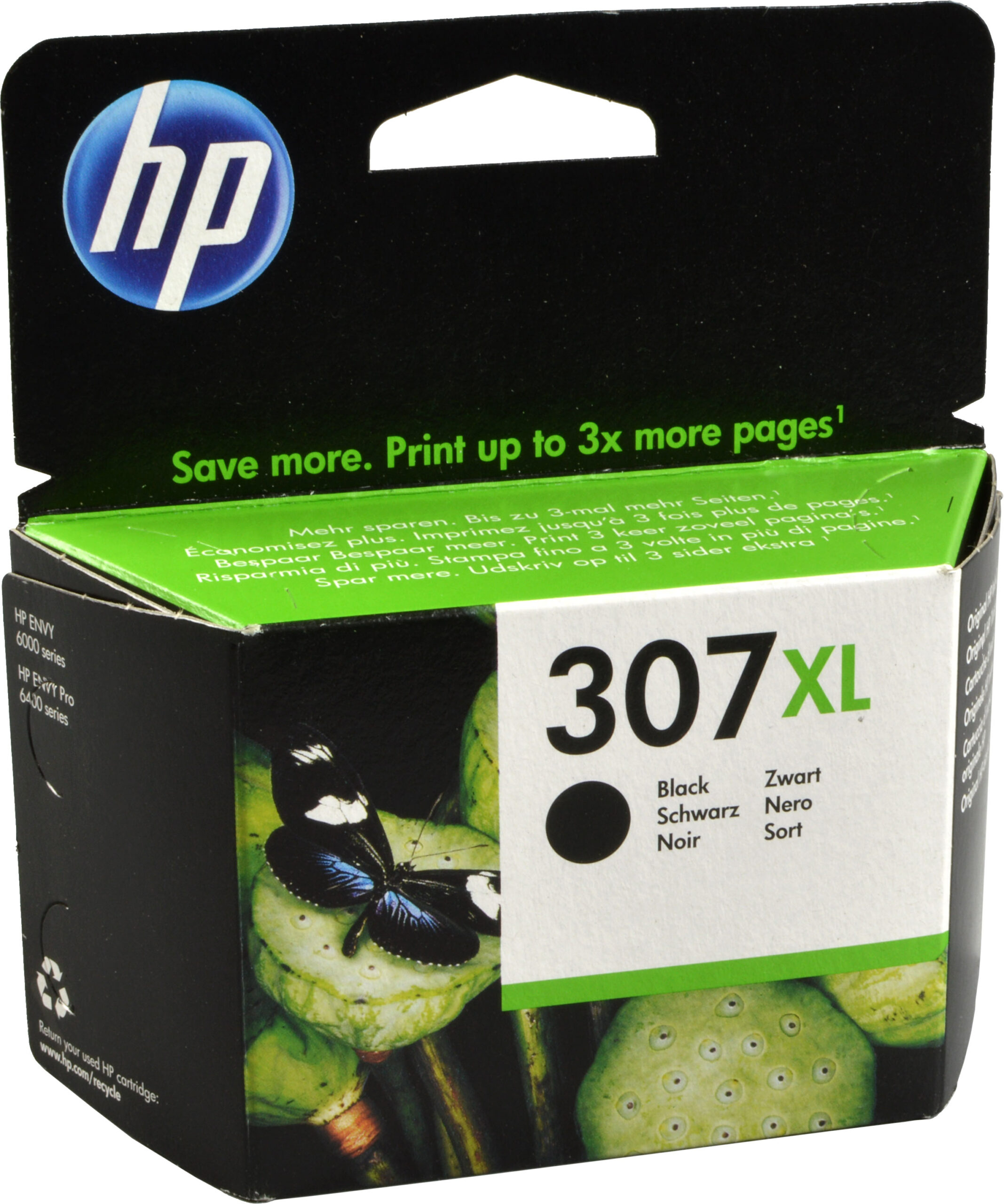 HP Tinte 3YM64AE  307XL  schwarz