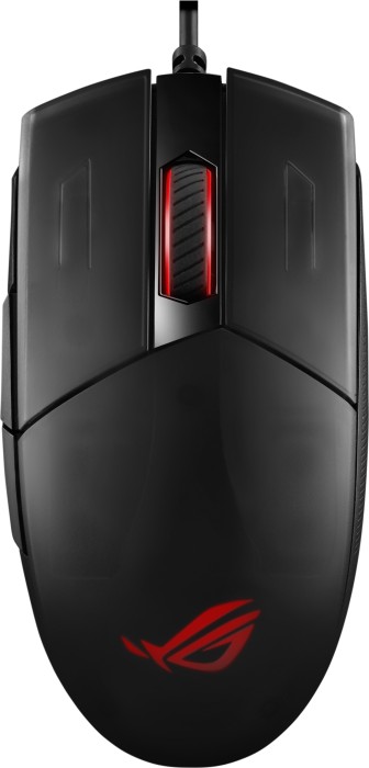 ASUS ROG Strix Impact II – Maus – rechts- und linkshändig – optisch – 5 Tasten – kabelgebunden – USB – Schwarz (90MP01E0-B0UA00)