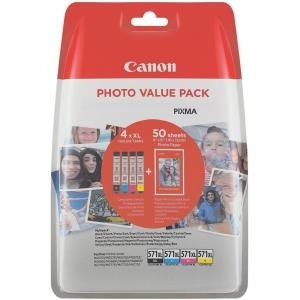 Kurzinfo: Canon CLI-571 XL C/M/Y/BK Photo Value Pack - 4er-Pack - 11 ml - Schwarz