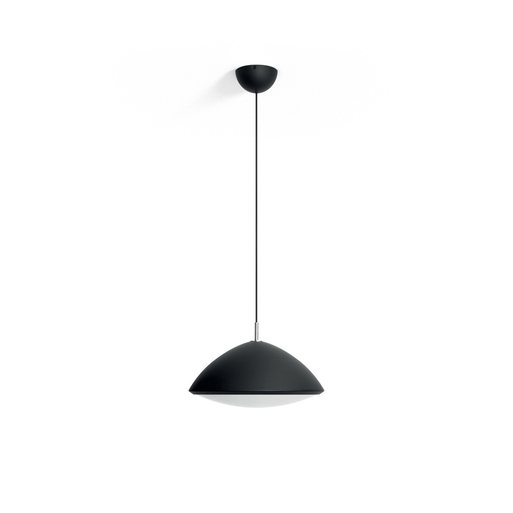 Philips Moderne Pendelleuchten Arch Ø 39, Schwarz, Metall, 4095730PN