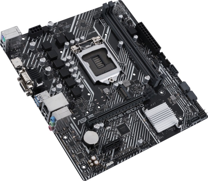 Kurzinfo: ASUS PRIME H510M-D - Motherboard - micro ATX - LGA1200-Sockel - H510 - USB 3.2 Gen 1 - Gigabit LAN - Onboard-Grafik (CPU erforderlich) - HD Audio (8-Kanal) Gruppe Motherboards Hersteller ASUS Hersteller Art. Nr. 90MB17M0-M0EAY0 Modell PRIME H510M-D EAN/UPC 4711081127468 Produktbeschreibung: ASUS PRIME H510M-D - Motherboard - micro ATX - LGA1200-Sockel - H510 Produkttyp Motherboard - micro ATX Chipsatz Intel H510 Prozessorsockel 1 x LGA1200-Sockel Kompatible Prozessoren (unterstützt Intel Core i5 / i7 / i9 der 11. und 10. Generation