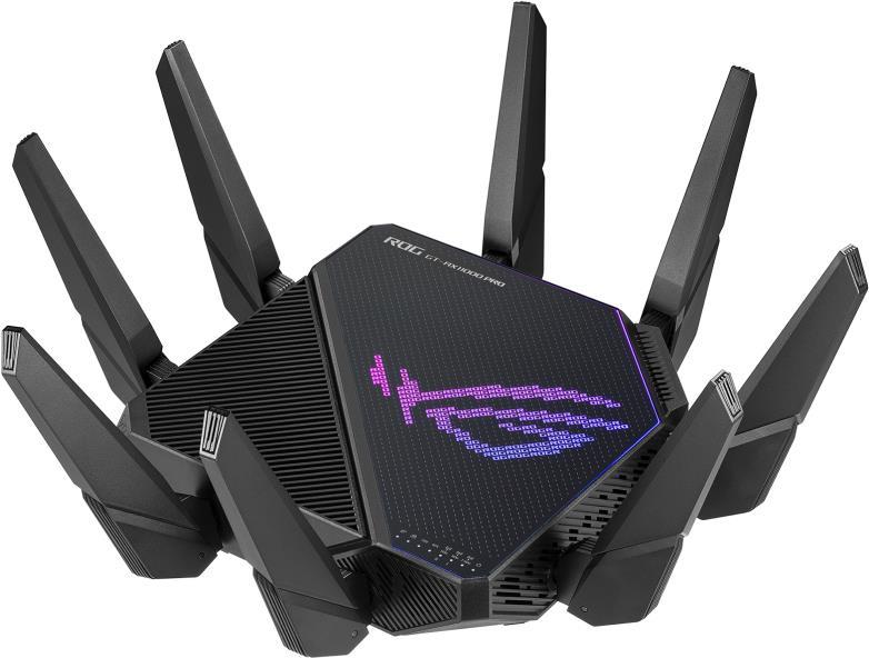 ASUS ROG Rapture GT-AX11000 PRO – Wireless Router – Netz – 4-Port-Switch – 10 GigE, 2,5 GigE – WAN-Ports: 2 – 802,11a/b/g/n/ac/ax – Tri-Band (90IG0720-MU2A00)