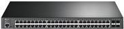 TP-Link JetStream TL-SG3452P V1 – Switch – managed – 48 x 10/100/1000 (PoE+) + 4 x Gigabit SFP – an Rack montierbar – PoE+ (384 W)