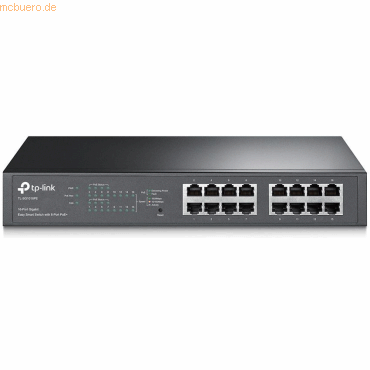 Der TL-SG1016PE ist ein 16-Port-Gigabit-Desktop-/Rack-Switch mit 8 PoE+-Ports. Er bietet eine einfache Möglichkeit