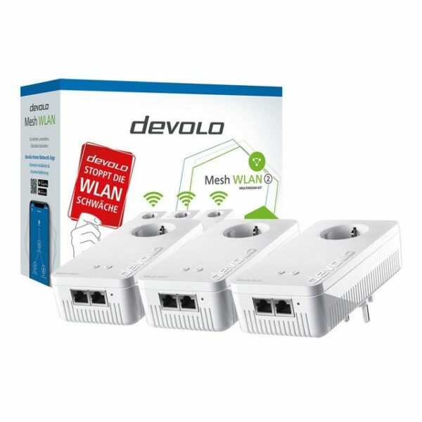 Für die beste Verbindung mit voller Mesh-Abdeckung – devolo Mesh WLAN sorgt für wirklich nahtloses WLAN im ganzen Zuhause. Vergessen Sie Funklöcher und erleben Sie Gigabit-WLAN mit maximaler Performance. Smarte devolo-Einheiten verbinden sich zu einem gemeinsamen