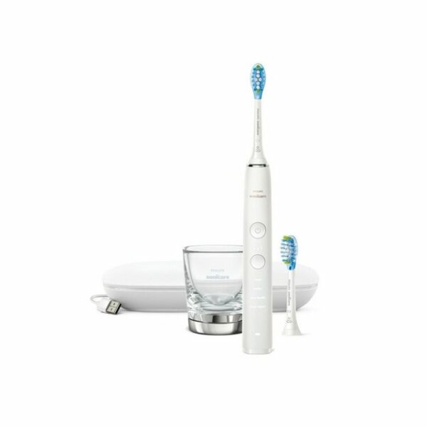 PhilipsSchallzahnbürsteSonicare DiamondClean 9000 Premium HX9913/17 weißVernetztes Putzen leicht gemacht