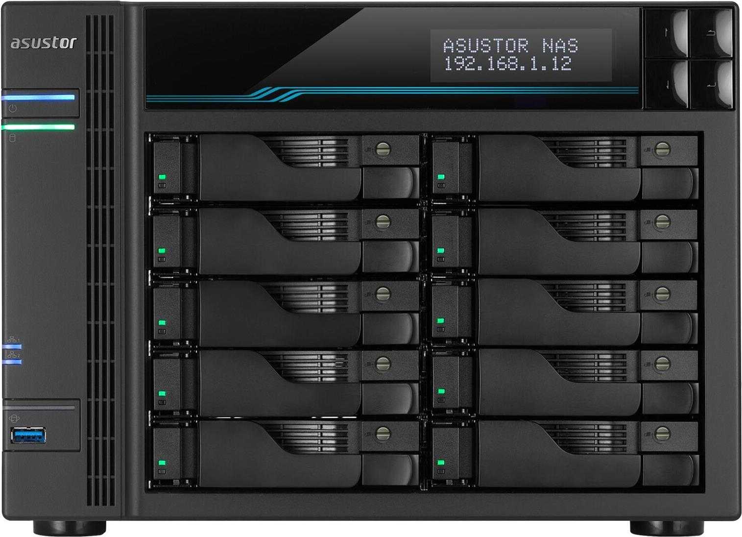 Asus NAS Asustor Lockerstor 8 AS-6508T 0/8HDD/SSD 2.5/3.5+2xM.2 NvMe 90-AS6508T00-MD30 (AS6508T)