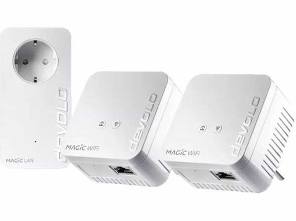 Devolo Magic 1 WiFi mini Multiroom Kit Powerline 1200 Mbit/s WLAN Steckdose Der Magic 1 WiFi mini bietet ein zuverlässiges und stabiles Internet-Signalgenau dort