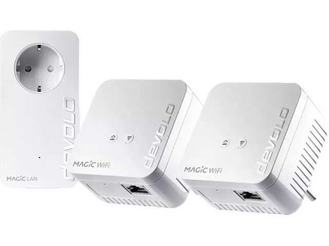 DEVOLO Magic 1 WiFi mini Multiroom Kit Powerline 1200 Mbit/s WLAN Steckdose Reichweitenverstärker