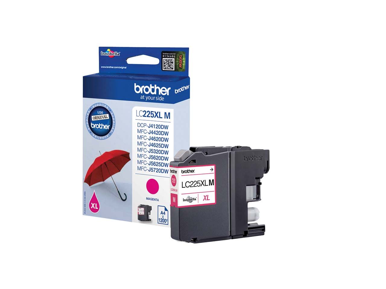 Brother Tintenpatrone LC225XLM magenta