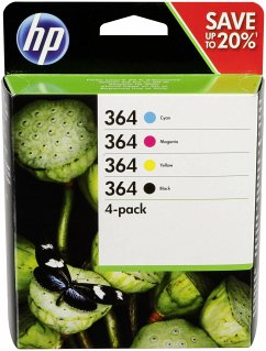 HP N9J73AE Combo 4-Pack BK/C/M/Y No. 364