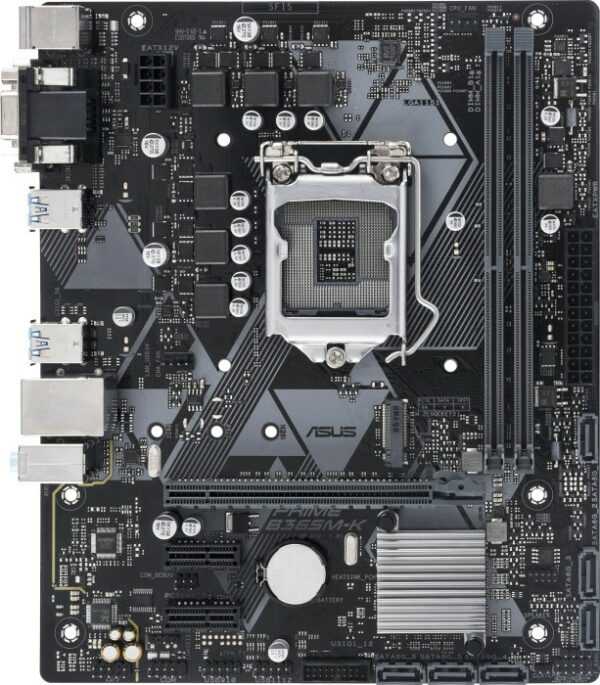 Kurzinfo: ASUS PRIME B365M-K - Motherboard - micro ATX - LGA1151 Socket - B365 - USB 3.1 Gen 1 - Gigabit LAN - Onboard-Grafik (CPU erforderlich) - HD Audio (8-Kanal) Gruppe Motherboards Hersteller ASUS Hersteller Art. Nr. 90MB10M0-M0EAY0 Modell PRIME B365M-K EAN/UPC 4718017240949 Produktbeschreibung: ASUS PRIME B365M-K - Motherboard - micro ATX - LGA1151 Socket - B365 Produkttyp Motherboard - micro ATX Chipsatz Intel B365 Prozessorsockel 1 x LGA1151 Socket Kompatible Prozessoren Pentium