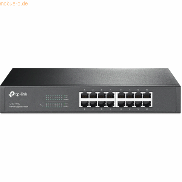 Der 16-Port-Gigabit-Switch TL-SG1016D bietet eine einfache Möglichkeit