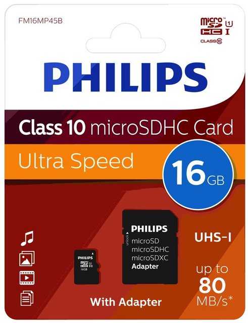 Hersteller: PhilipsHerstellernummer: FM16MP45B/00EAN: 8719274669074 Typ: Micro SDHC Secure Digital SpeicherkarteMenge: 1 StückSpeicherkapazität: 16 GBGeschwindigkeit: Class 10 mit 10 MB/s Minimum DatentransferrateMaximale Datentransferrate: 80 MB/sGewicht: 0