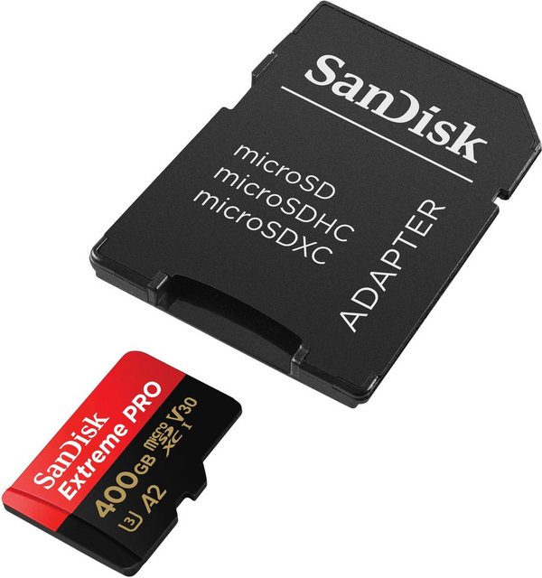 Sandisk Extreme PRO® microSD™ 400GB Speicherkarte (400 GB, Class 10, 200 MB/s Lesegeschwindigkeit)